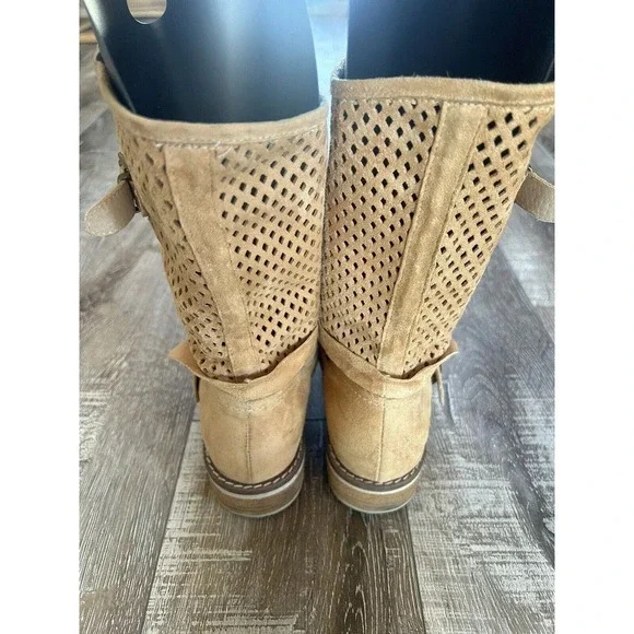 Sundance Women’s Leather Boots Size 38 (7.5-8) Tan - Picture 9 of 12